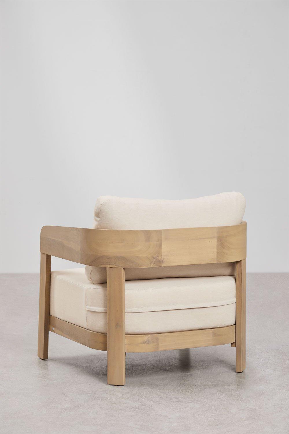 Sklum Ensemble De Jardin Avec 2 Fauteuils Et Table Basse En Bois D'acacia Uleno