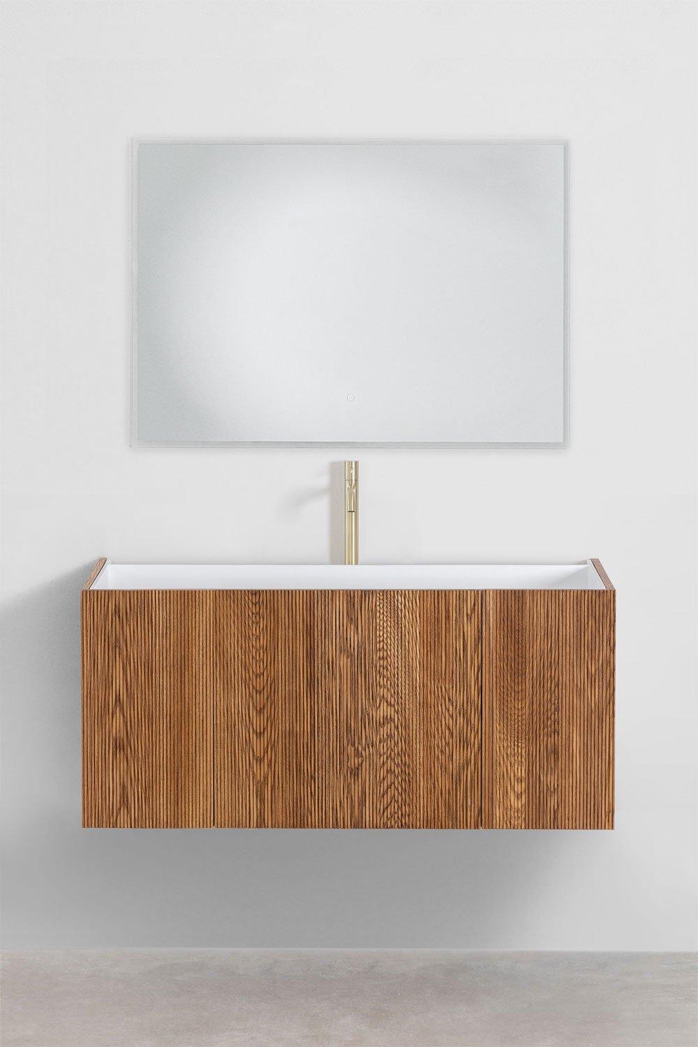 Sklum Ensemble De Meuble De Salle De Bain En Bois Avec Lavabo Intégré Fiore
