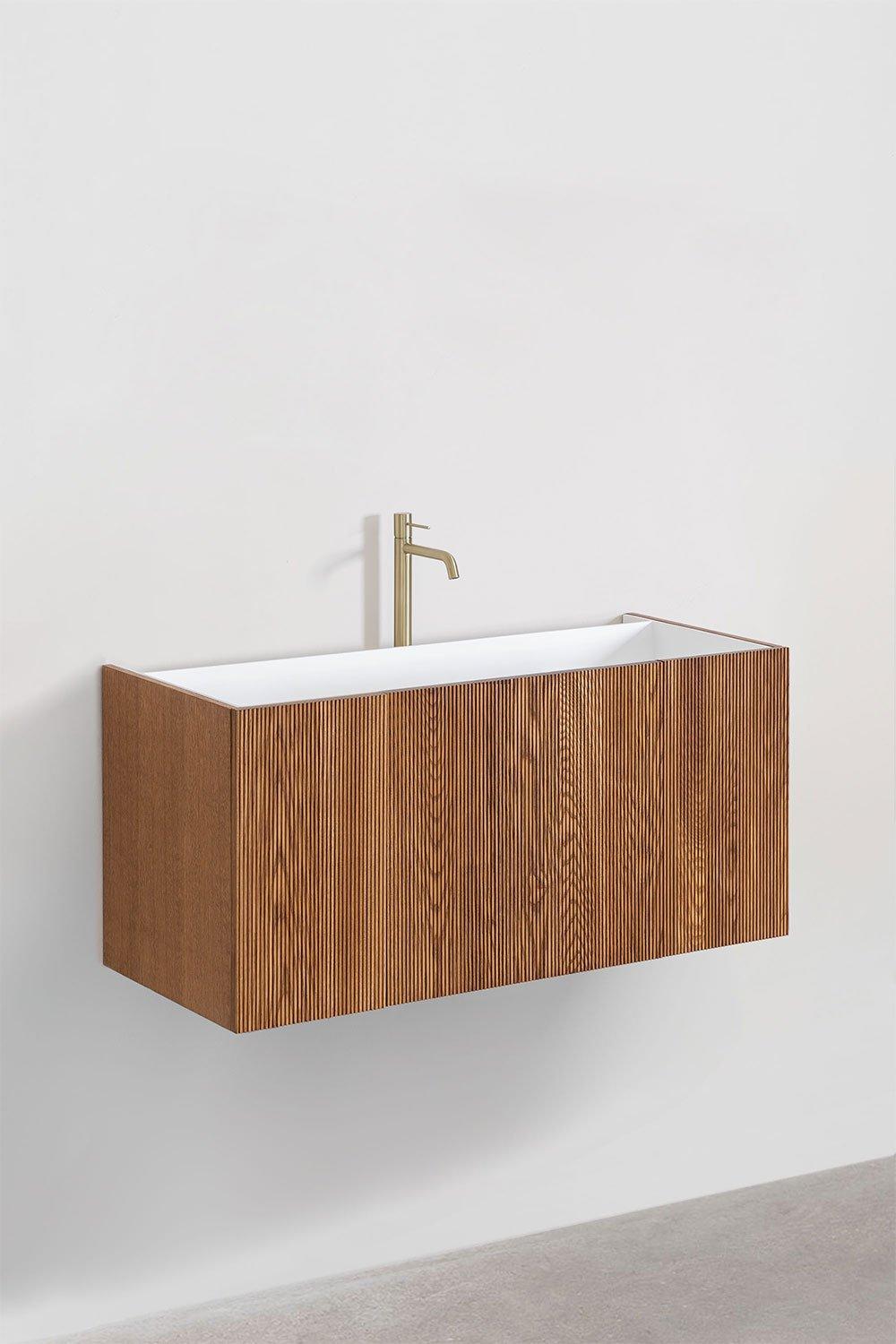 Sklum Ensemble De Meuble De Salle De Bain En Bois Avec Lavabo Intégré Fiore