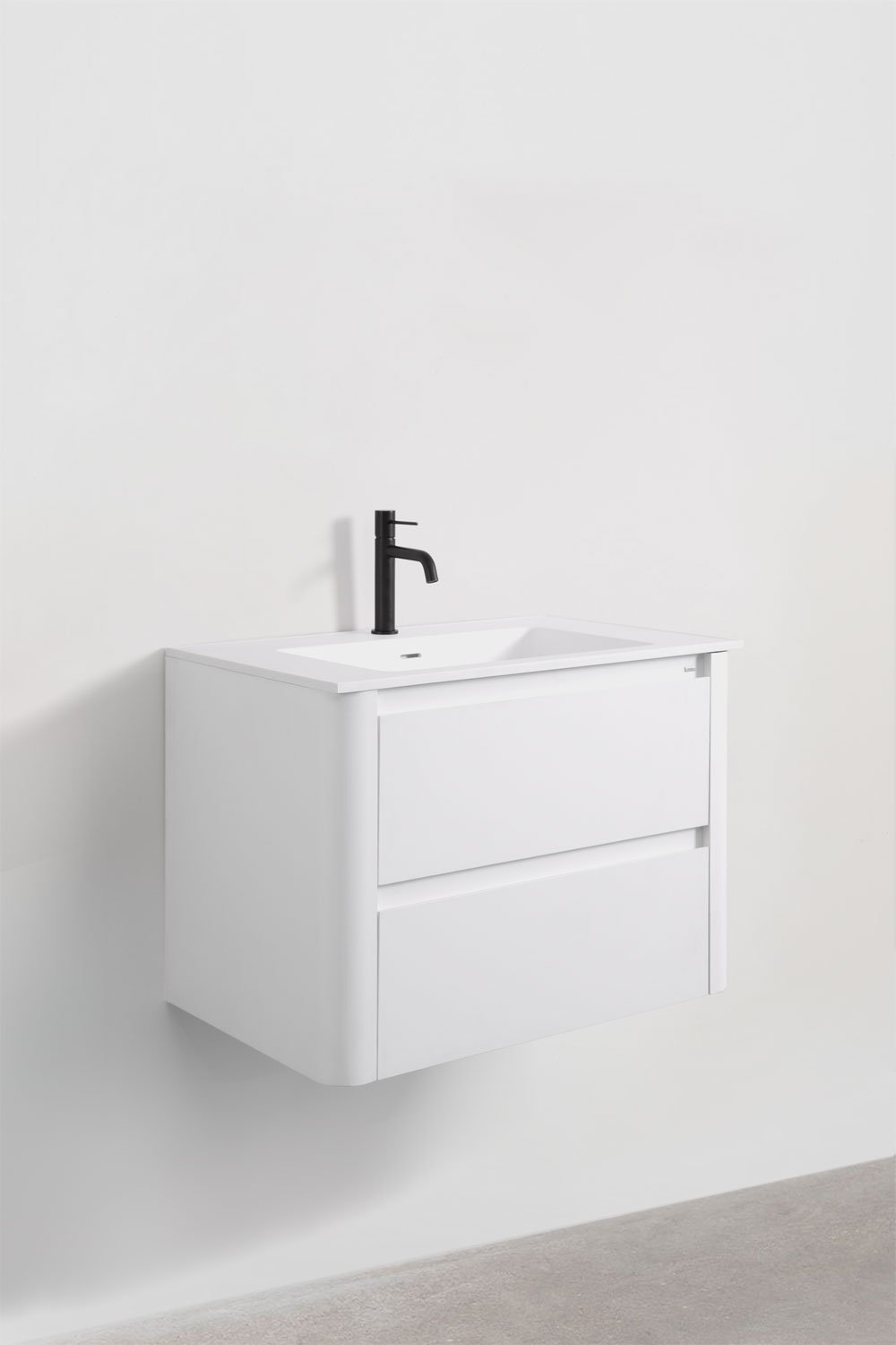 Sklum Ensemble De Meubles De Salle De Bain En Bois Avec Lavabo Intégré Et Miroir Egerton