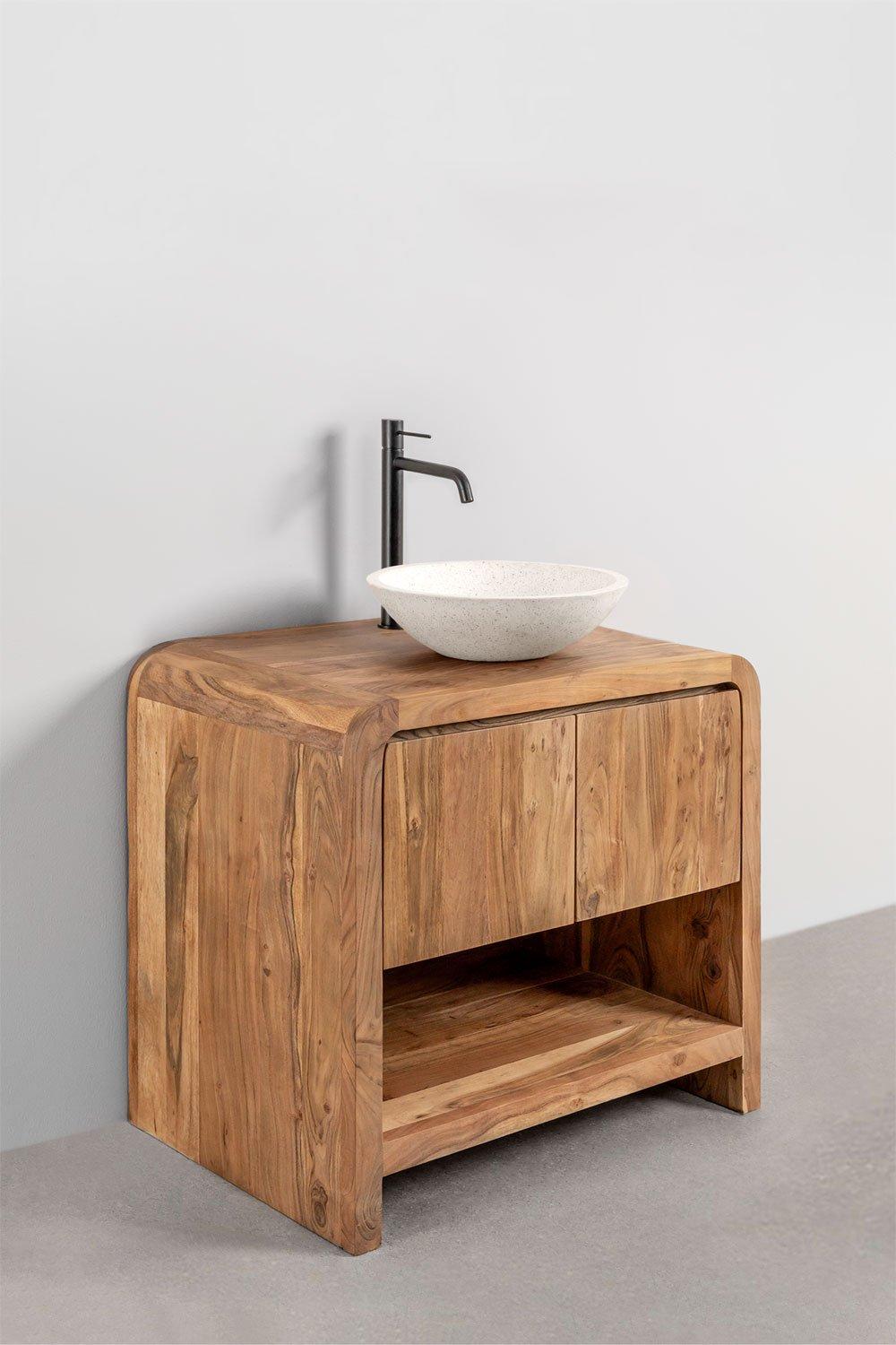 Sklum Ensemble De Meubles De Salle De Bain En Bois D'acacia Vacry