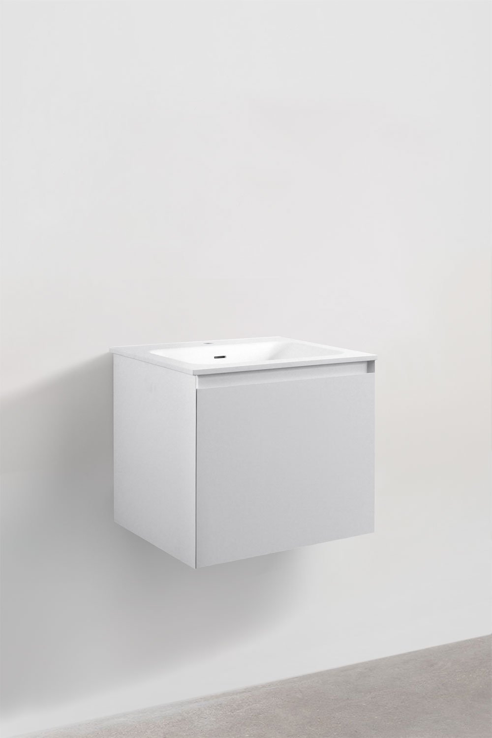 Sklum Ensemble De Meubles De Salle De Bain En Bois Macrae Avec Lavabo Intégré