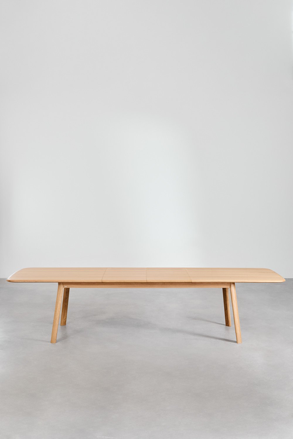 Sklum Ensemble Table Extensible Treveris (220-320x95 Cm) Et 12 Chaises De Salle à Manger En Bois De Chêne Mara Signature
