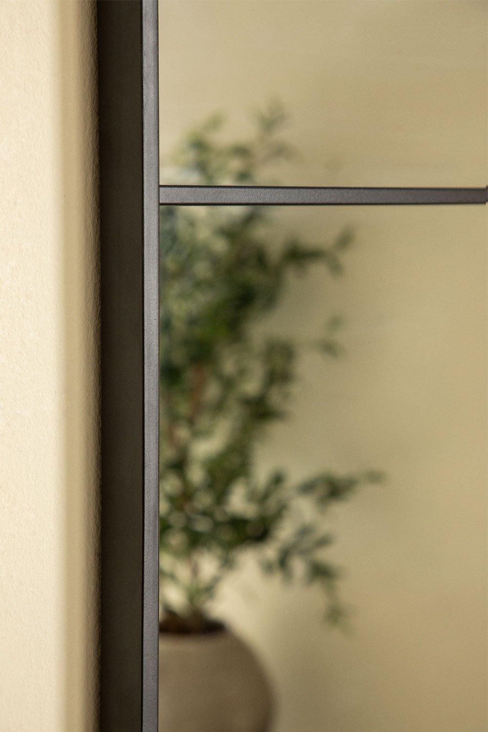 Sklum Espejo De Pared En Metal Efecto Ventana (122x122 Cm) Sofi