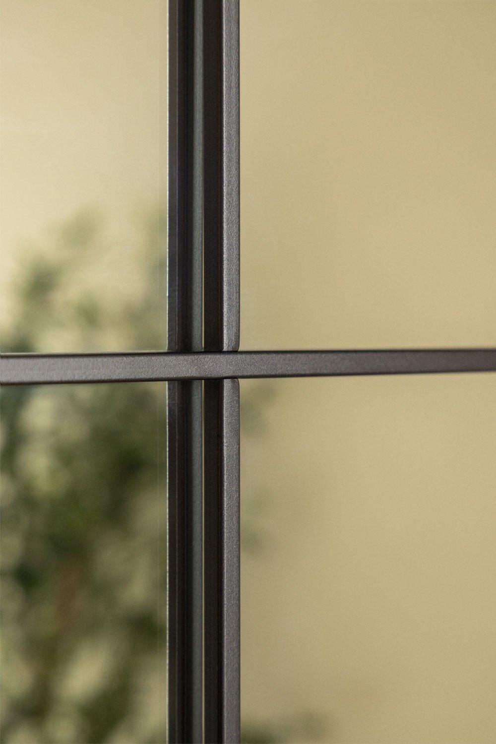 Sklum Espejo De Pared En Metal Efecto Ventana (122x122 Cm) Sofi
