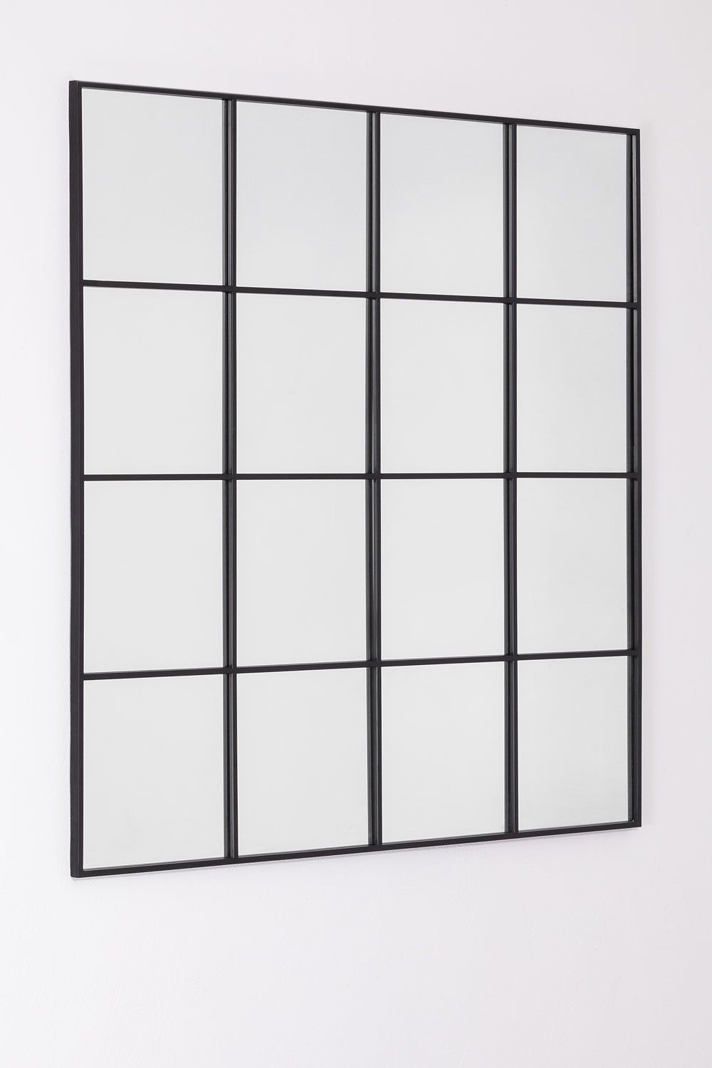 Sklum Espejo De Pared En Metal Efecto Ventana (122x122 Cm) Sofi