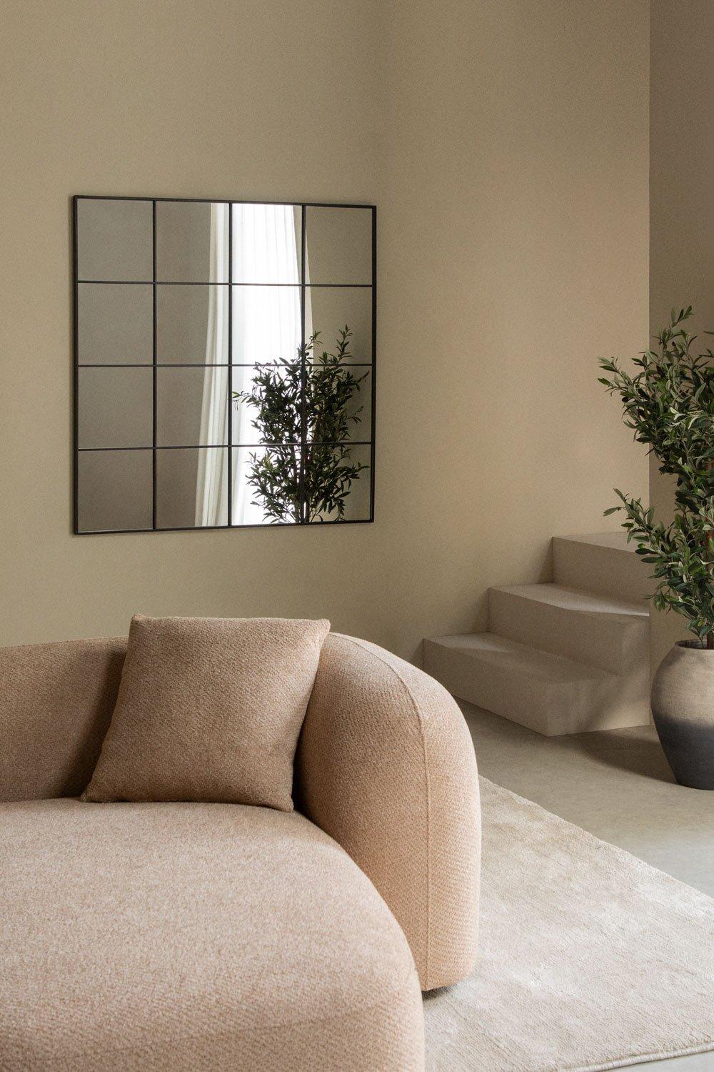 sklum Espejo de pared en metal efecto ventana (122x122 cm) Sofi