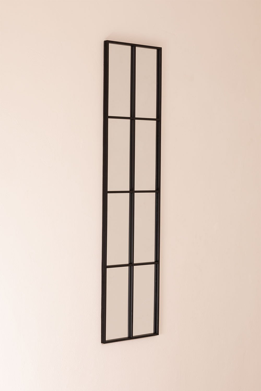 Sklum Espejo De Pared En Metal Efecto Ventana (40x130 Cm) Rania