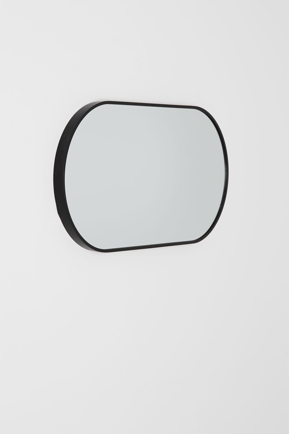 Sklum Espejo De Pared Ovalado En Aluminio (35x70 Cm) Elbert