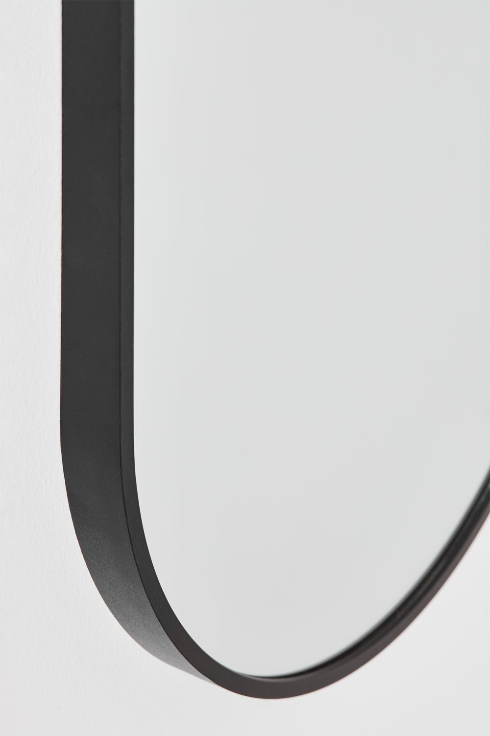 Sklum Espejo De Pared Ovalado En Aluminio (35x70 Cm) Elbert