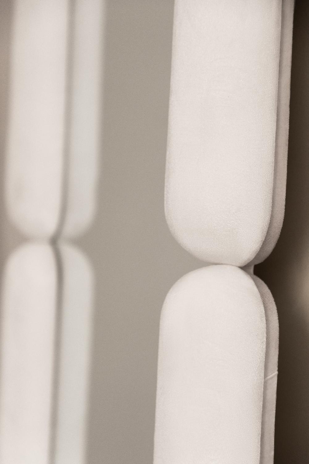 Sklum Espejo De Pared Ovalado En Terciopelo (60x160 Cm) Santes