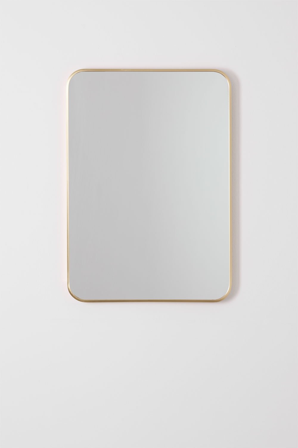 Sklum Espejo De Pared Rectangular En Aluminio (50x70 Cm) Tuluise