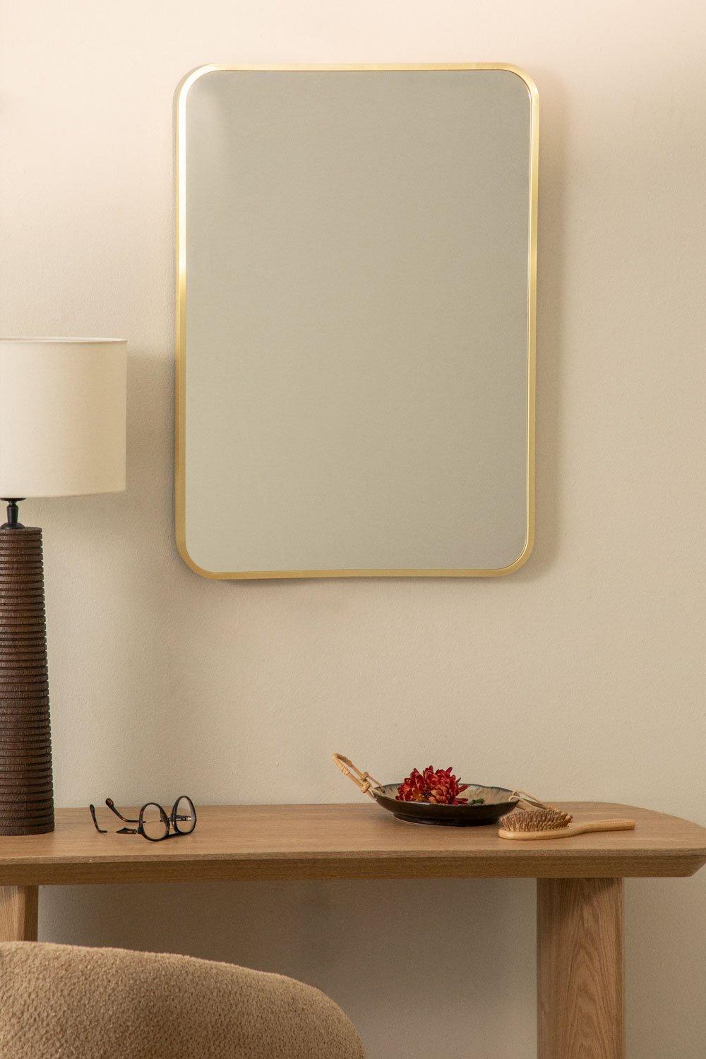 sklum Espejo de pared rectangular en aluminio (50x70 cm) Tuluise