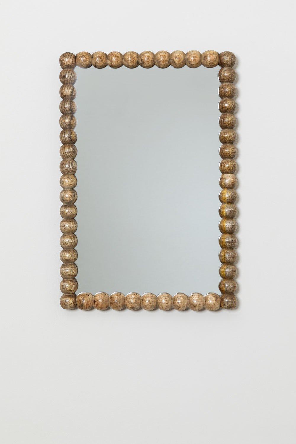 Sklum Espejo De Pared Rectangular En Madera De Mango (47x68 Cm) Fearne