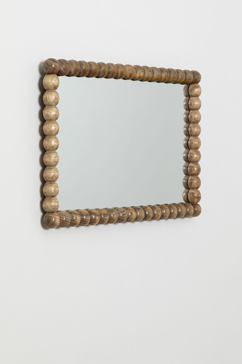Sklum Espejo De Pared Rectangular En Madera De Mango (47x68 Cm) Fearne
