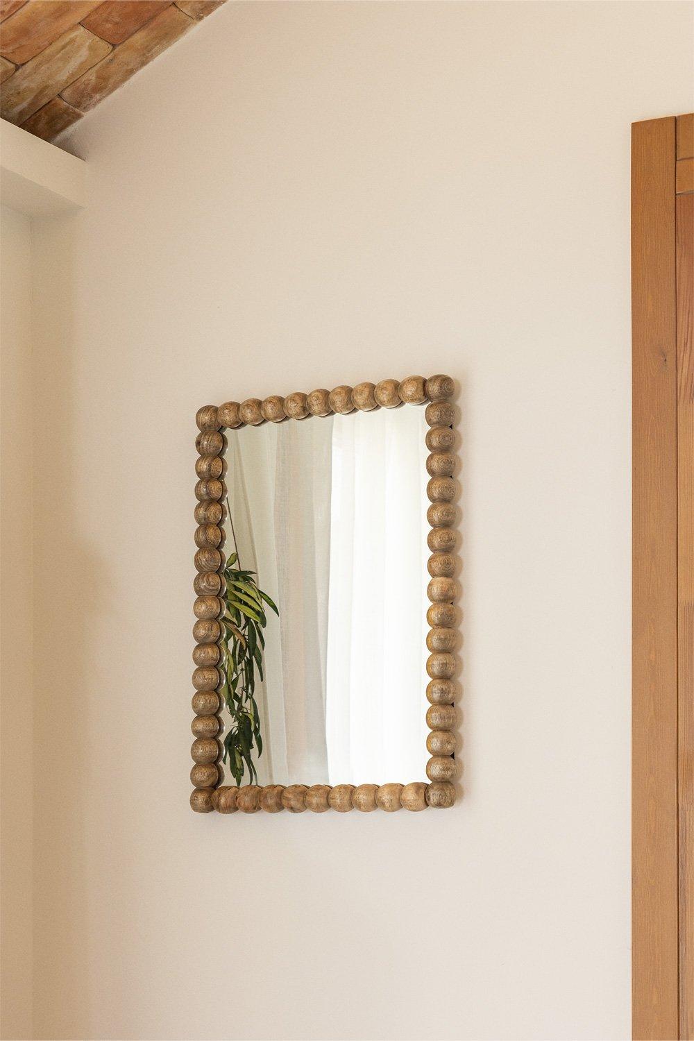 sklum Espejo de pared rectangular en madera de mango (47x68 cm) Fearne