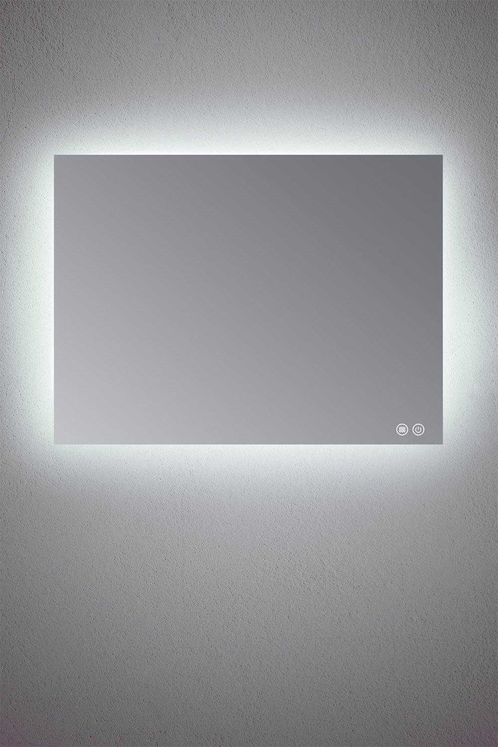 Sklum Espejo De Pared Rectangular Para Baño Con Luz LED Y Antivaho (120x90 Cm) Sivren