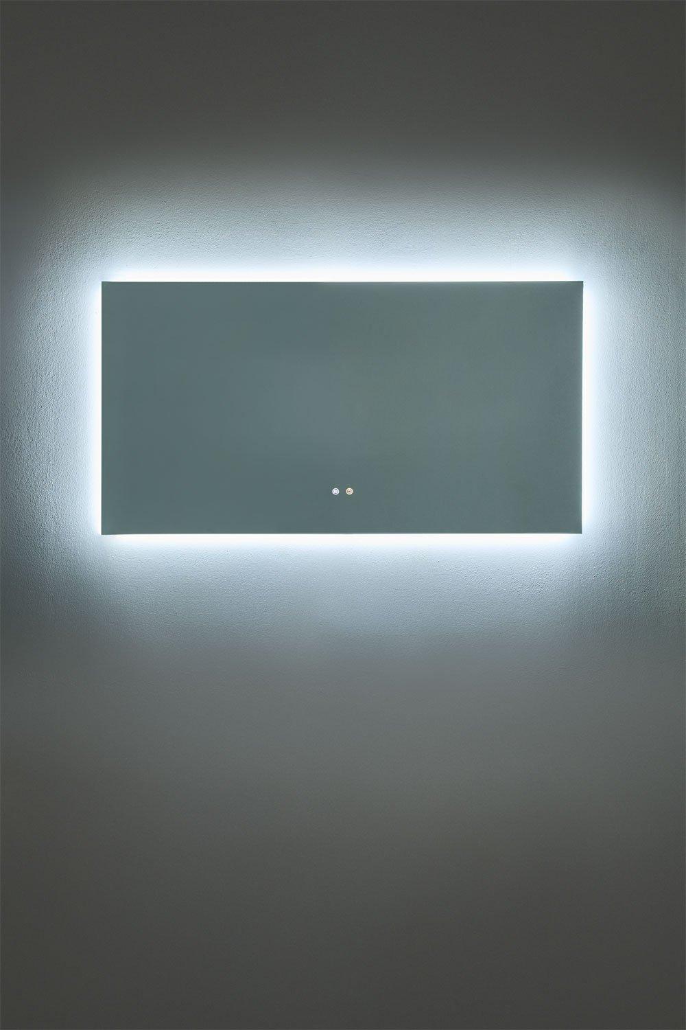 Sklum Espejo De Pared Rectangular Para Baño Con Luz LED Y Antivaho (140x75 Cm) Riben
