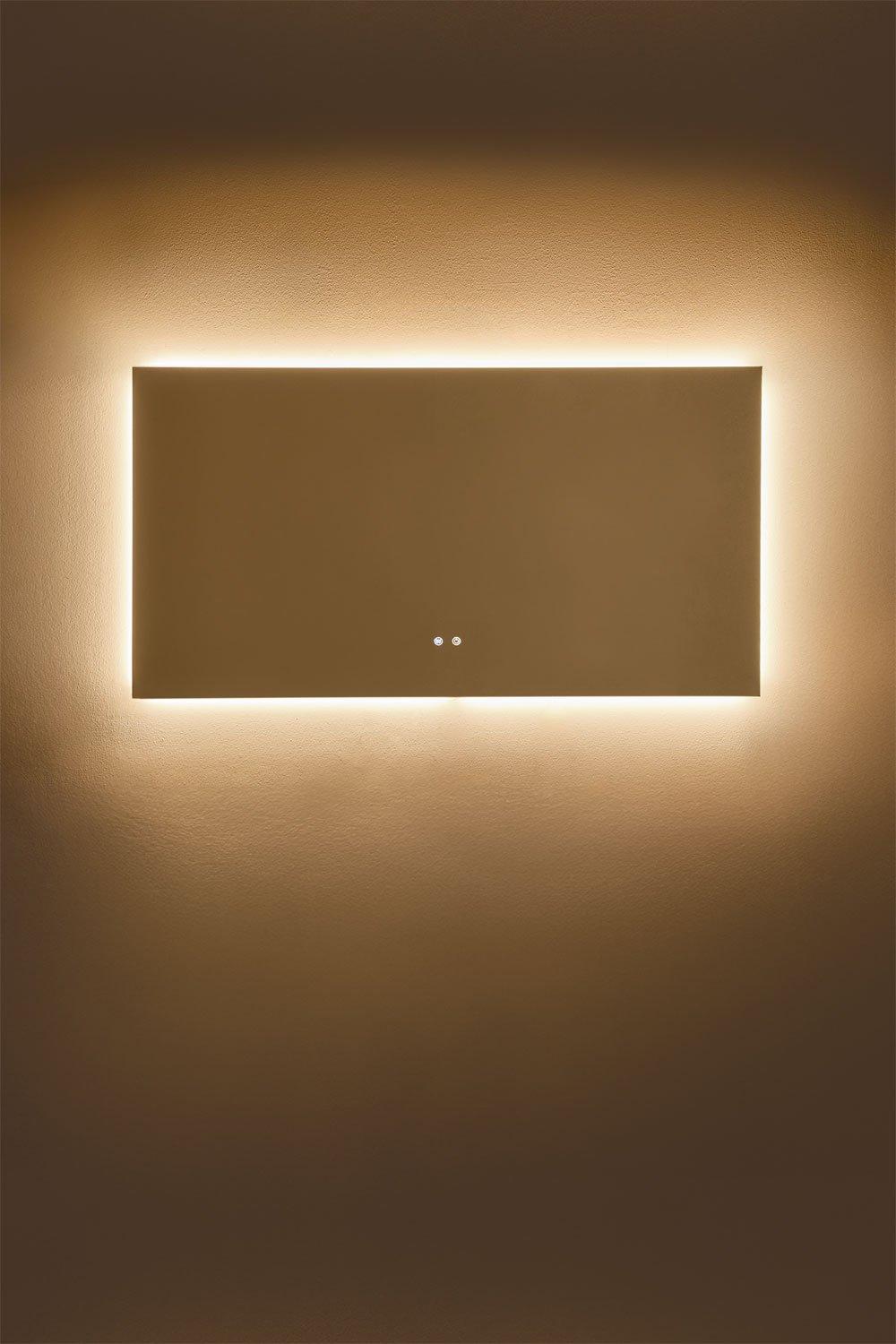 Sklum Espejo De Pared Rectangular Para Baño Con Luz LED Y Antivaho (140x75 Cm) Riben