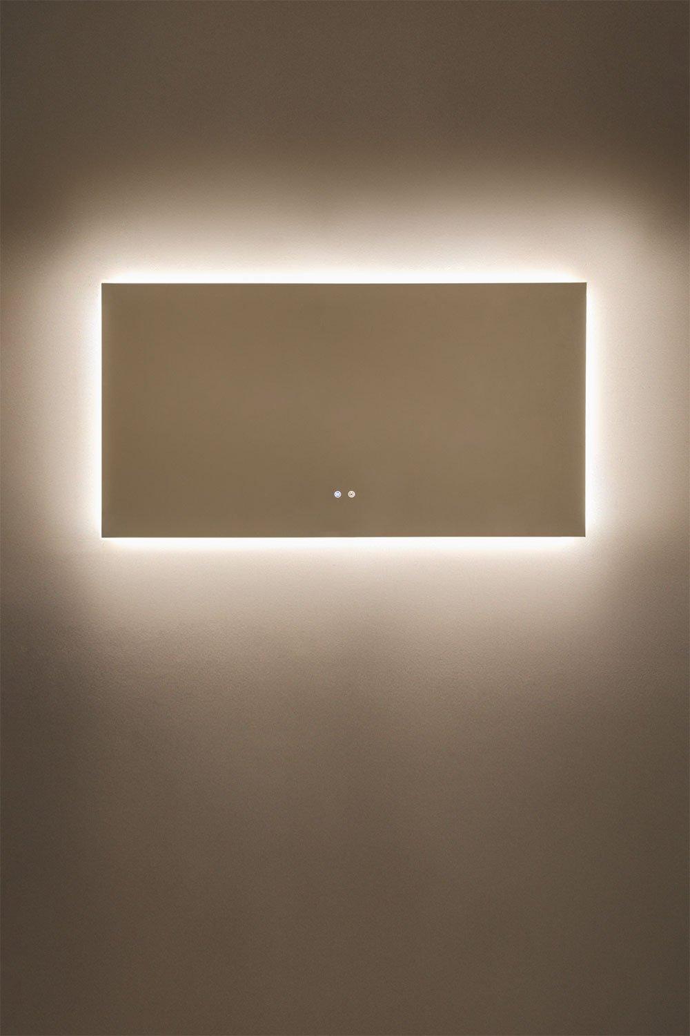 Sklum Espejo De Pared Rectangular Para Baño Con Luz LED Y Antivaho (140x75 Cm) Riben