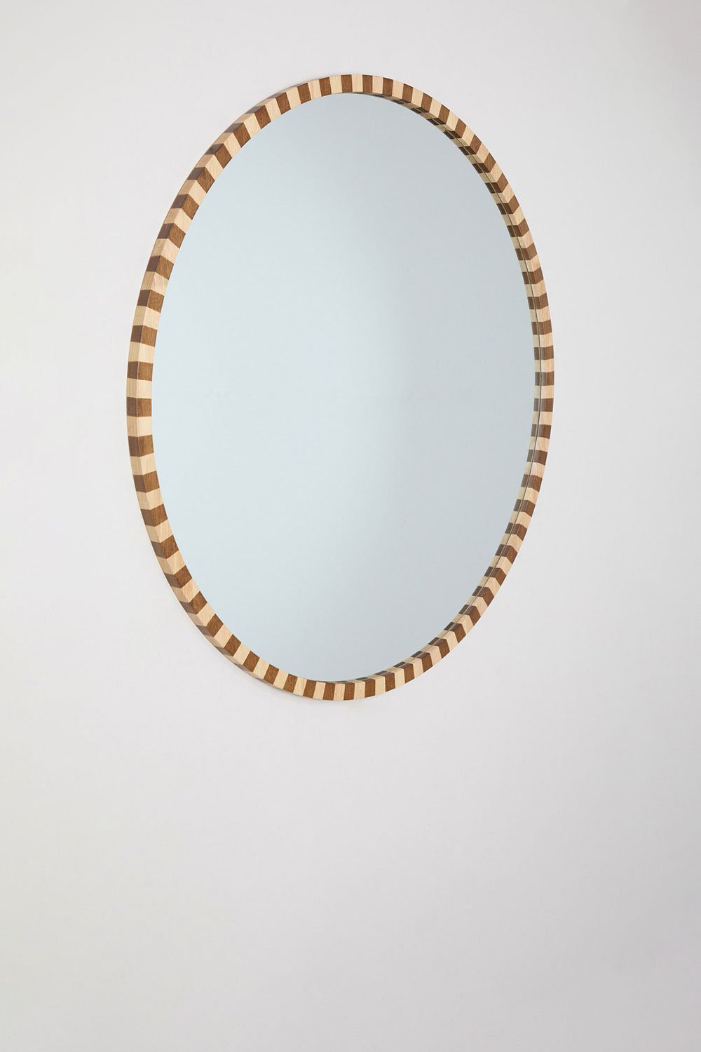 Sklum Espejo De Pared Redondo En Madera De Roble (Ø110 Cm) Sapeira