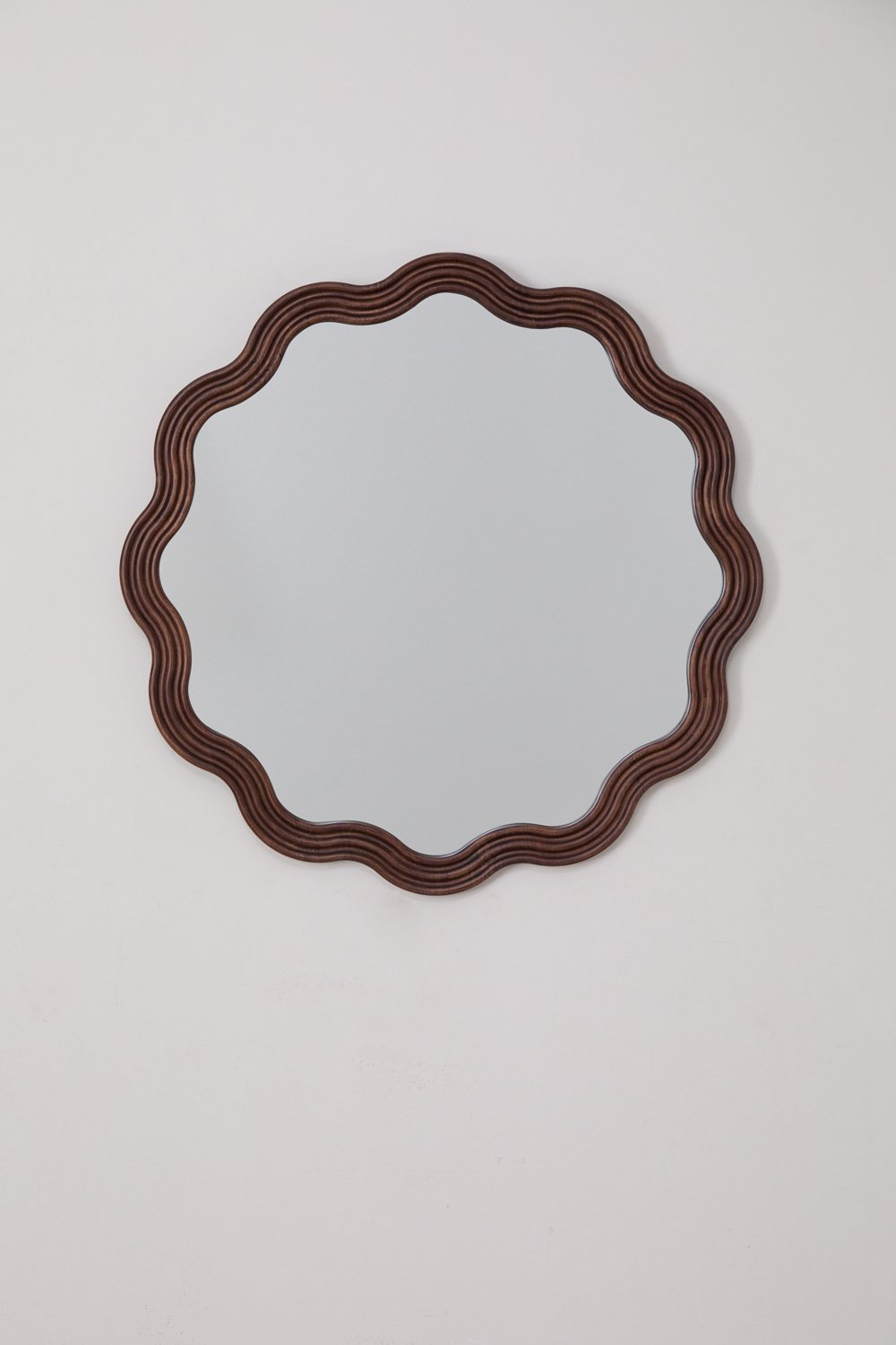 Sklum Espejo De Pared Redondo En Madera De Roble (Ø80 Cm) Luesia