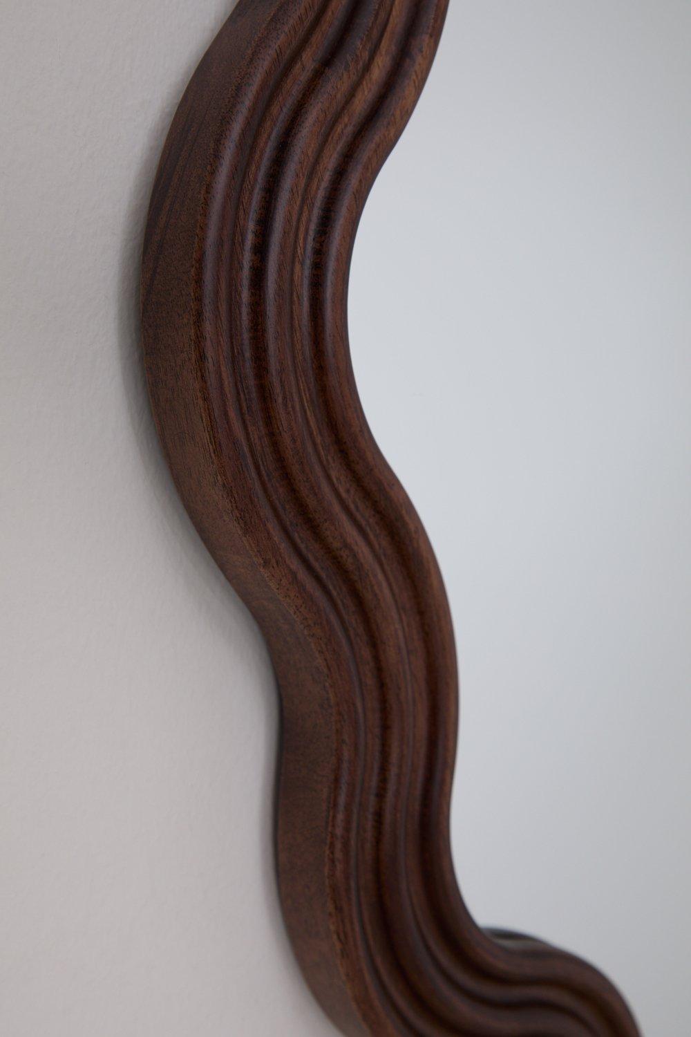 Sklum Espejo De Pared Redondo En Madera De Roble (Ø80 Cm) Luesia