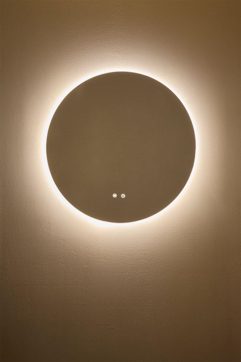 Sklum Espejo De Pared Redondo Para Baño Con Luz LED Y Antivaho (Ø70 Cm) Solyn