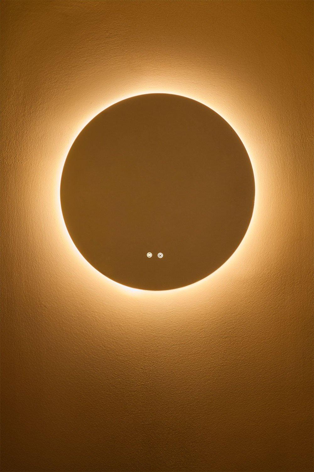 Sklum Espejo De Pared Redondo Para Baño Con Luz LED Y Antivaho (Ø70 Cm) Solyn