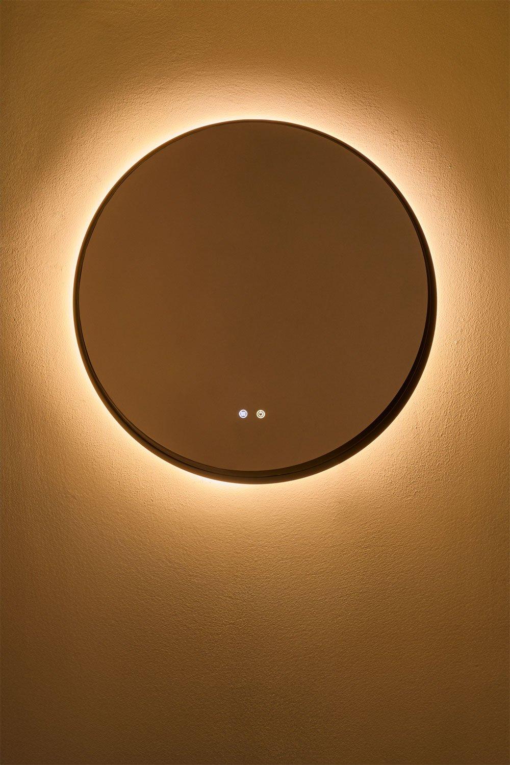 Sklum Espejo De Pared Redondo Para Baño Con Luz LED Y Antivaho (Ø80 Cm) Kimacs