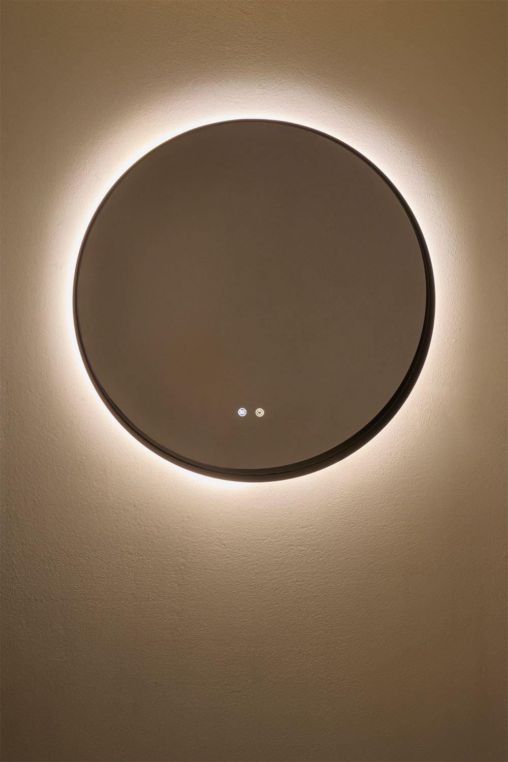 Sklum Espejo De Pared Redondo Para Baño Con Luz LED Y Antivaho (Ø80 Cm) Kimacs