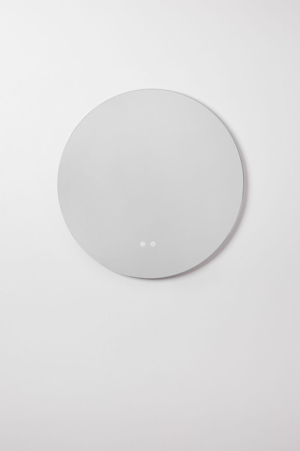 sklum Espejo de pared redondo para baño con Luz LED y antivaho (Ø70 cm) Solyn