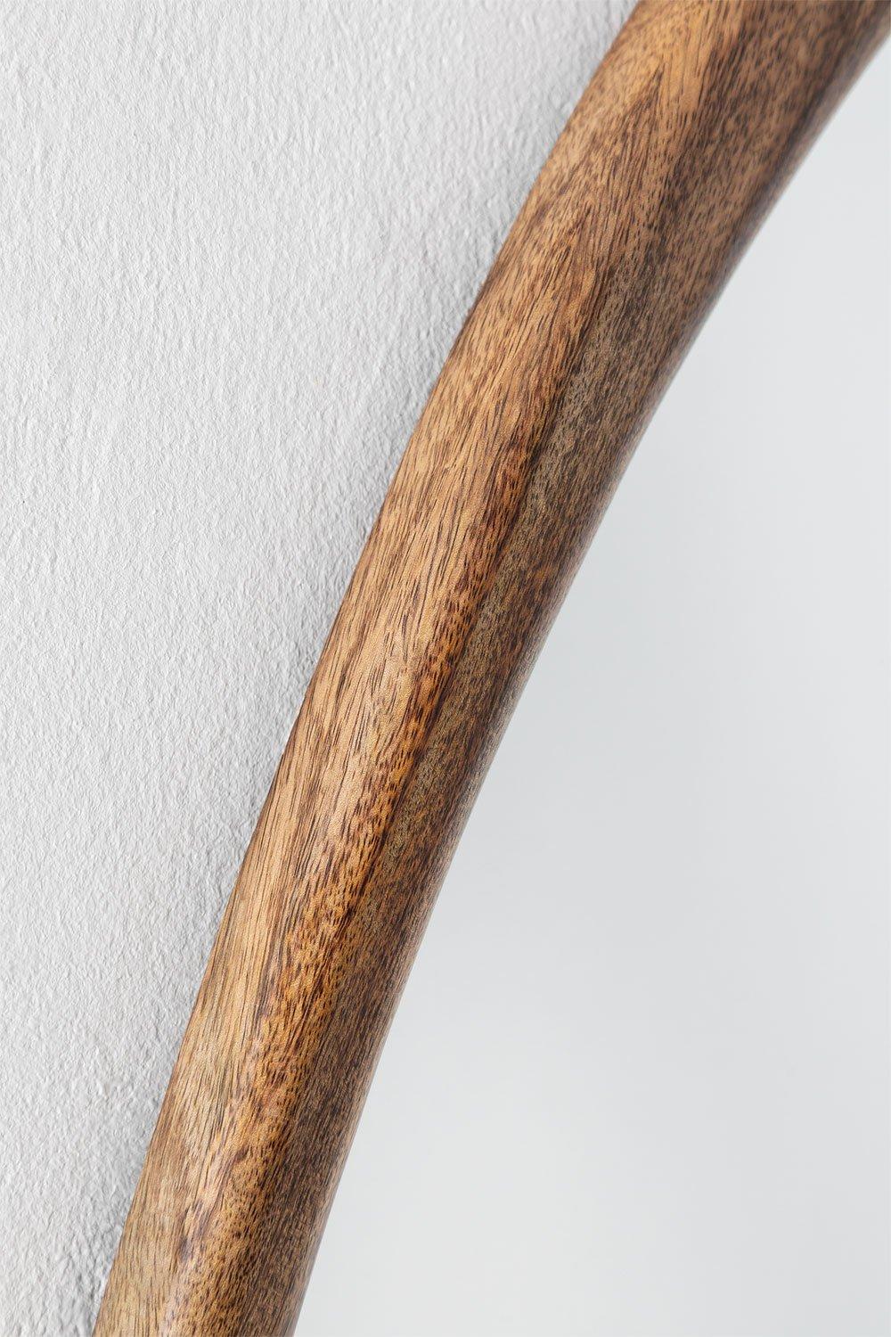 Sklum Espelho De Parede Em Madeira De Mangueira (86x70 Cm) Dilian