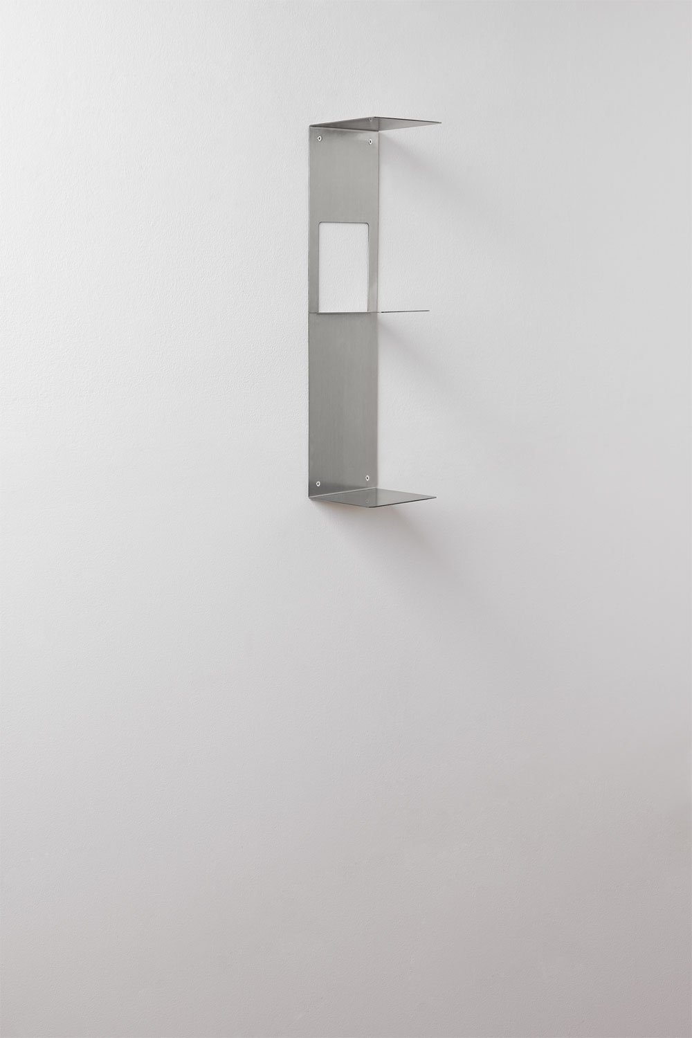 Sklum Estantería De 3 Baldas En Acero Cepillado Panya