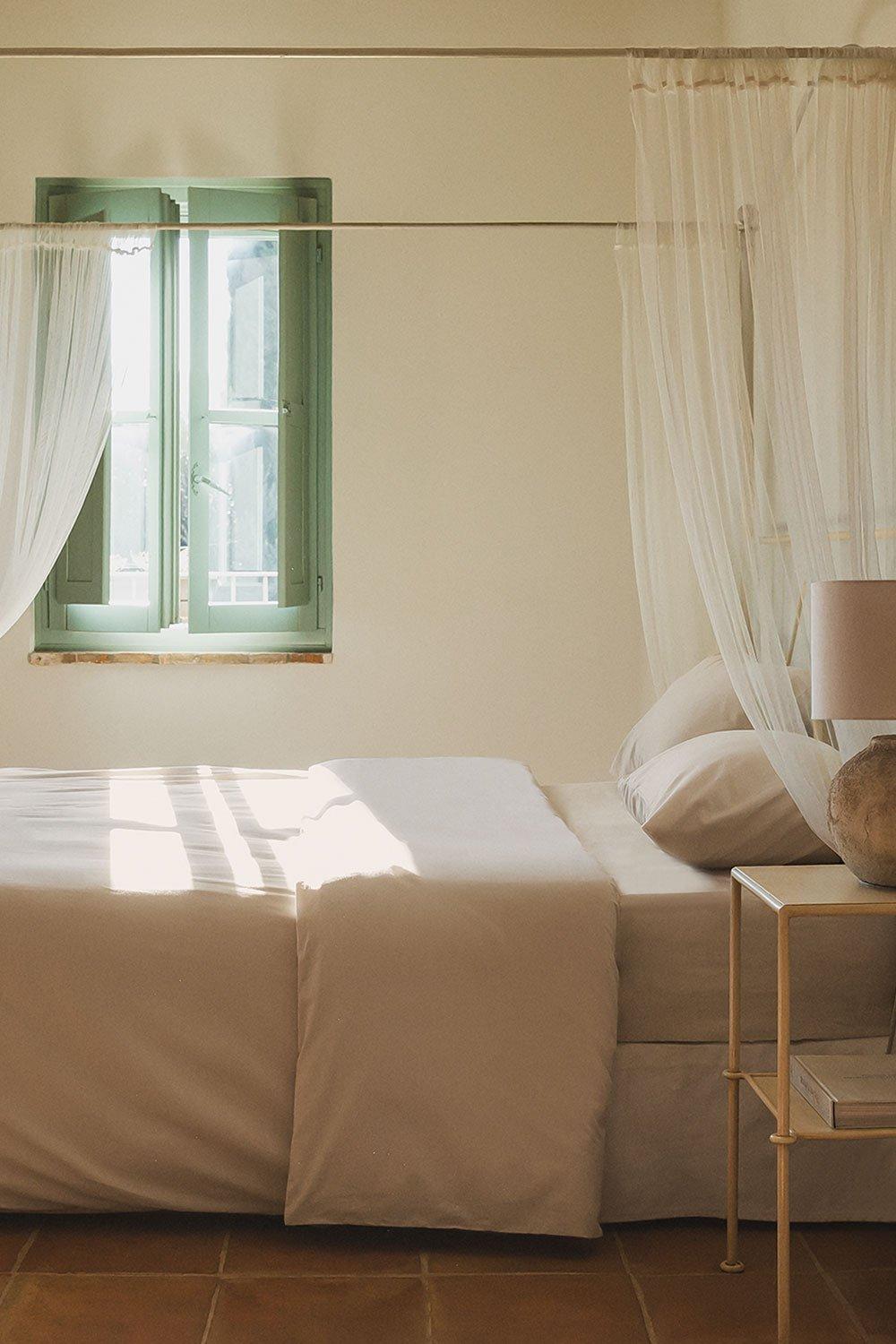 sklum Housse de couette en percale de coton 180 fils Lesia