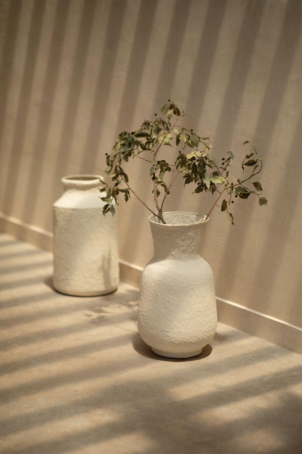 sklum Jarrón Artesanal Decorativo en Papel Maché Reynolds