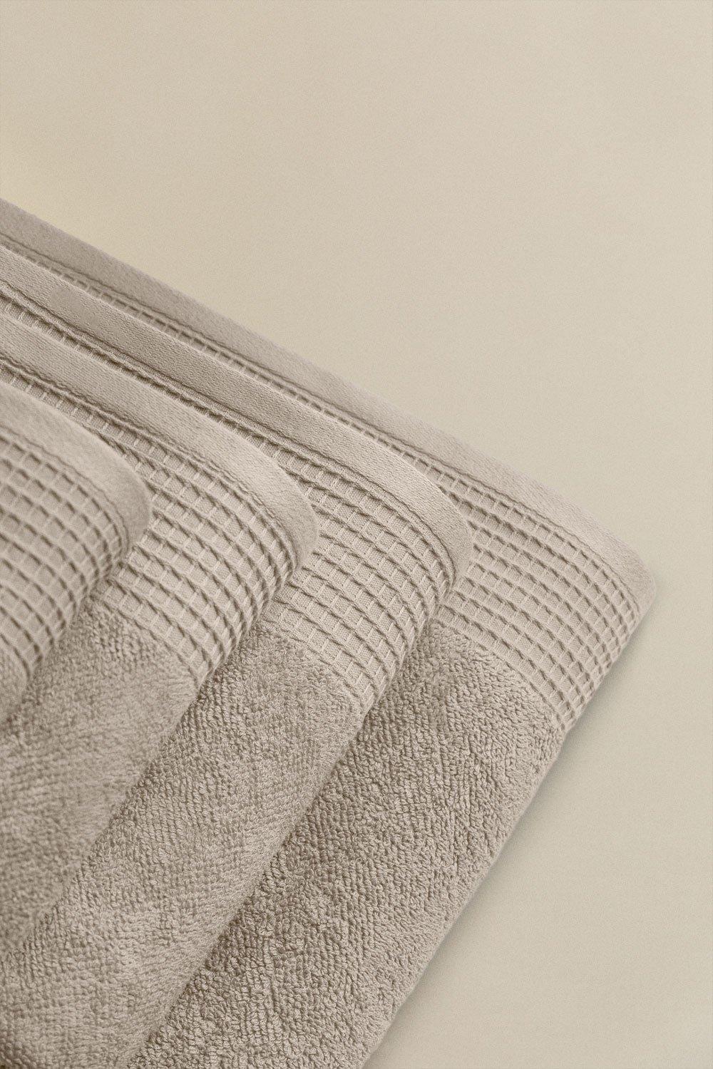 Sklum Juego De 4 Toallas En Algodón Rizo Con Cenefa Claritone