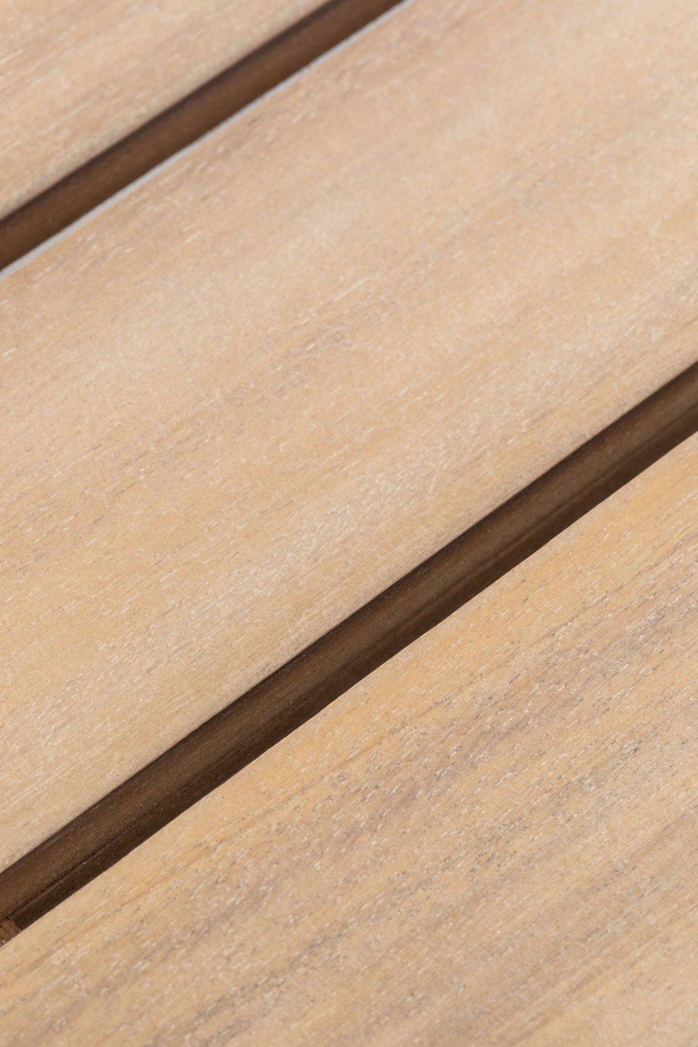 Sklum Kaela Rechthoekige Tafelset (220x100 Cm) En 8 Acaciahouten Tuinstoelen