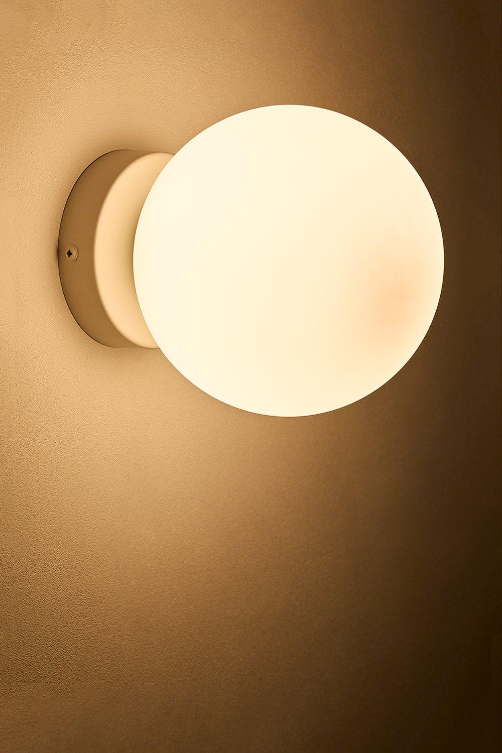 Sklum Kinkiet łazienkowy Ze Stali Nierdzewnej Z Kulą Szklaną Uvol Traditional