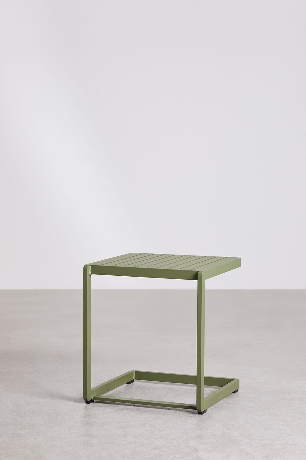 Sklum Kwadratowy Stolik Pomocniczy Do Ogrodu 40x40 Cm Z Aluminium Dulem