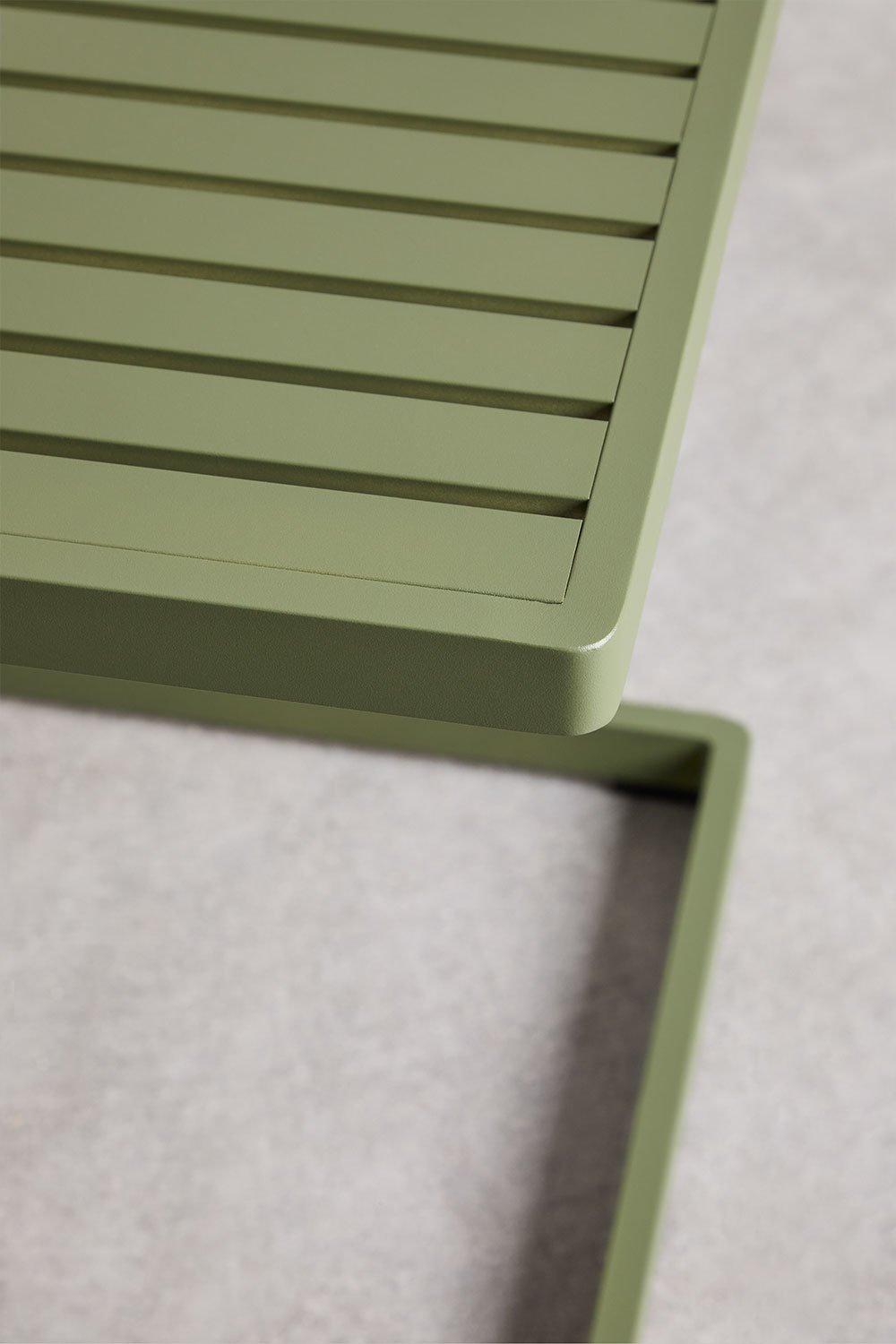 Sklum Kwadratowy Stolik Pomocniczy Do Ogrodu 40x40 Cm Z Aluminium Dulem