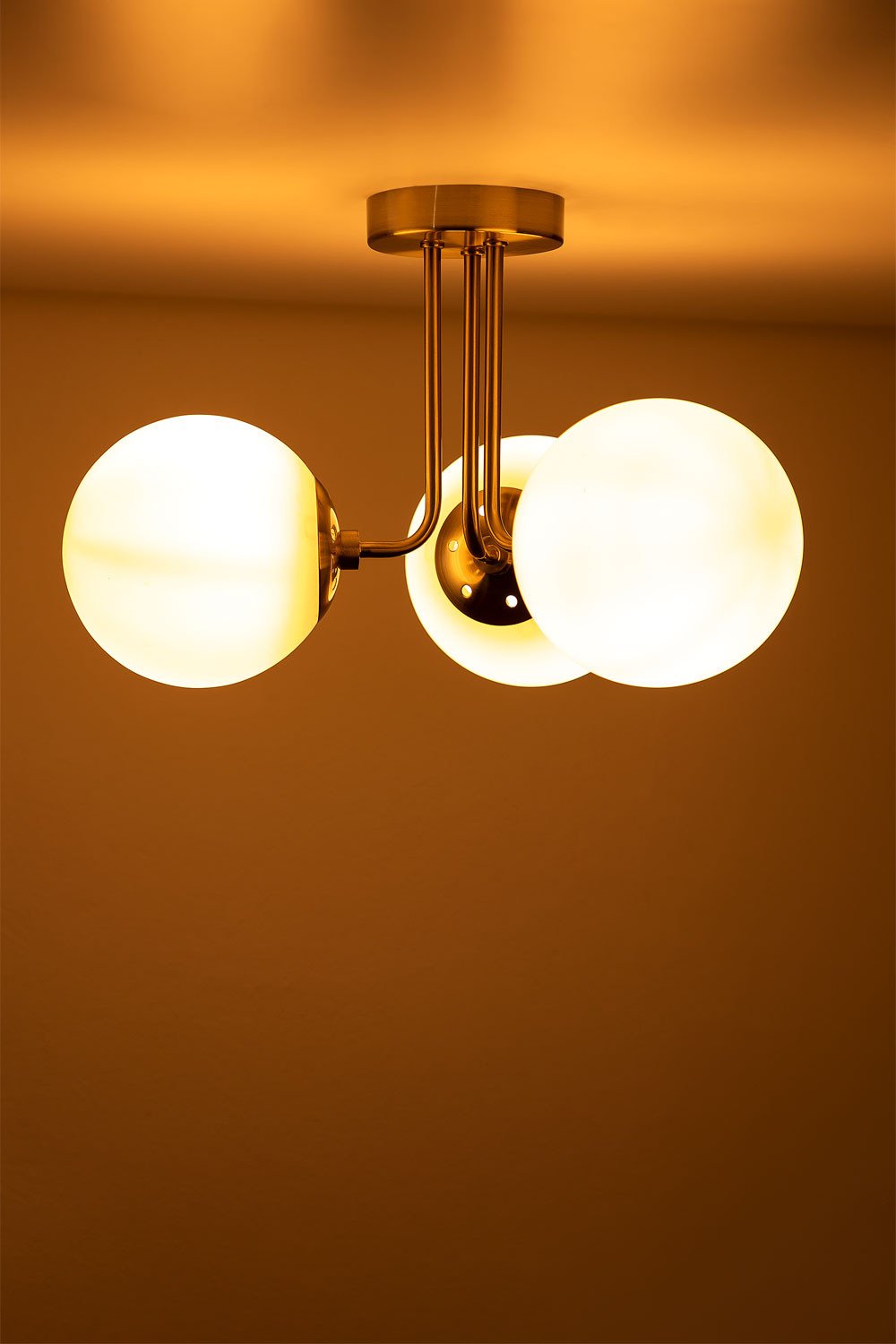 Sklum Lampa Sufitowa Z 3 Szklanymi Kloszami Garland