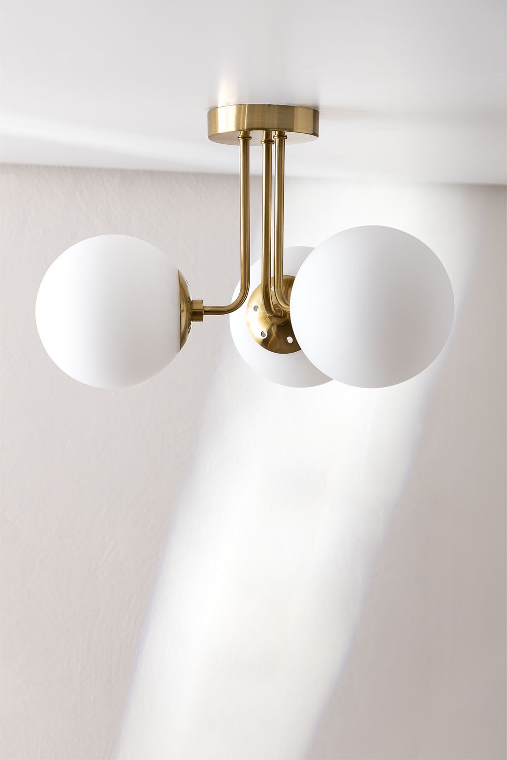 sklum Lampa sufitowa z 3 szklanymi kloszami Garland