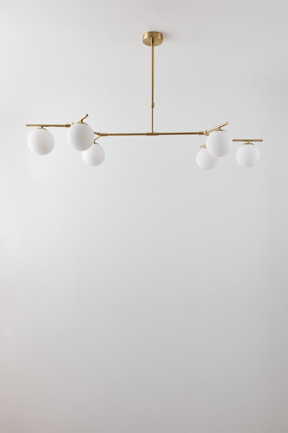 Sklum Lampa Sufitowa Z 6 Szklanymi Kulami W Kształcie Girlandy