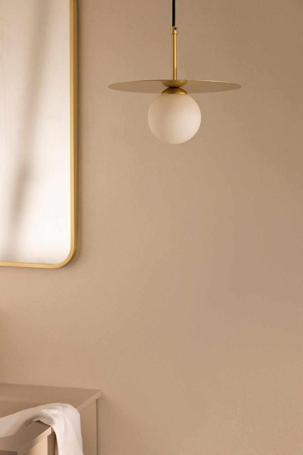 sklum Lampada da soffitto per bagno con sfera di vetro Jorien