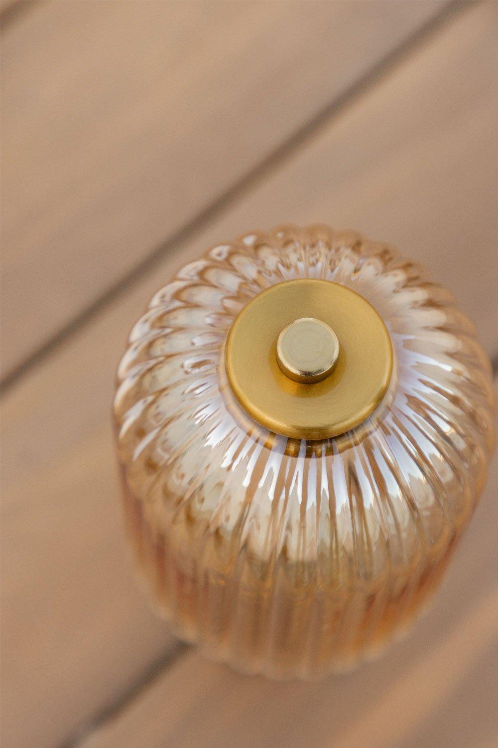 Sklum Lampada Da Tavolo LED Senza Fili Per Esterni In Ferro E Vetro Neristan