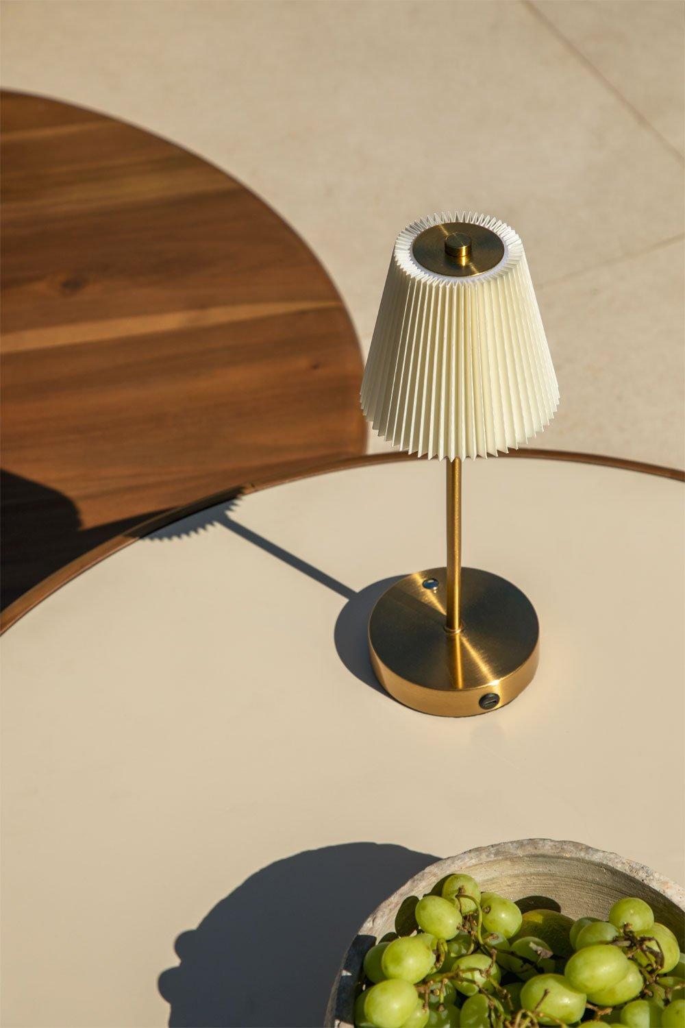 sklum Lâmpada de mesa LED sem fio para exterior em ferro Myrdal