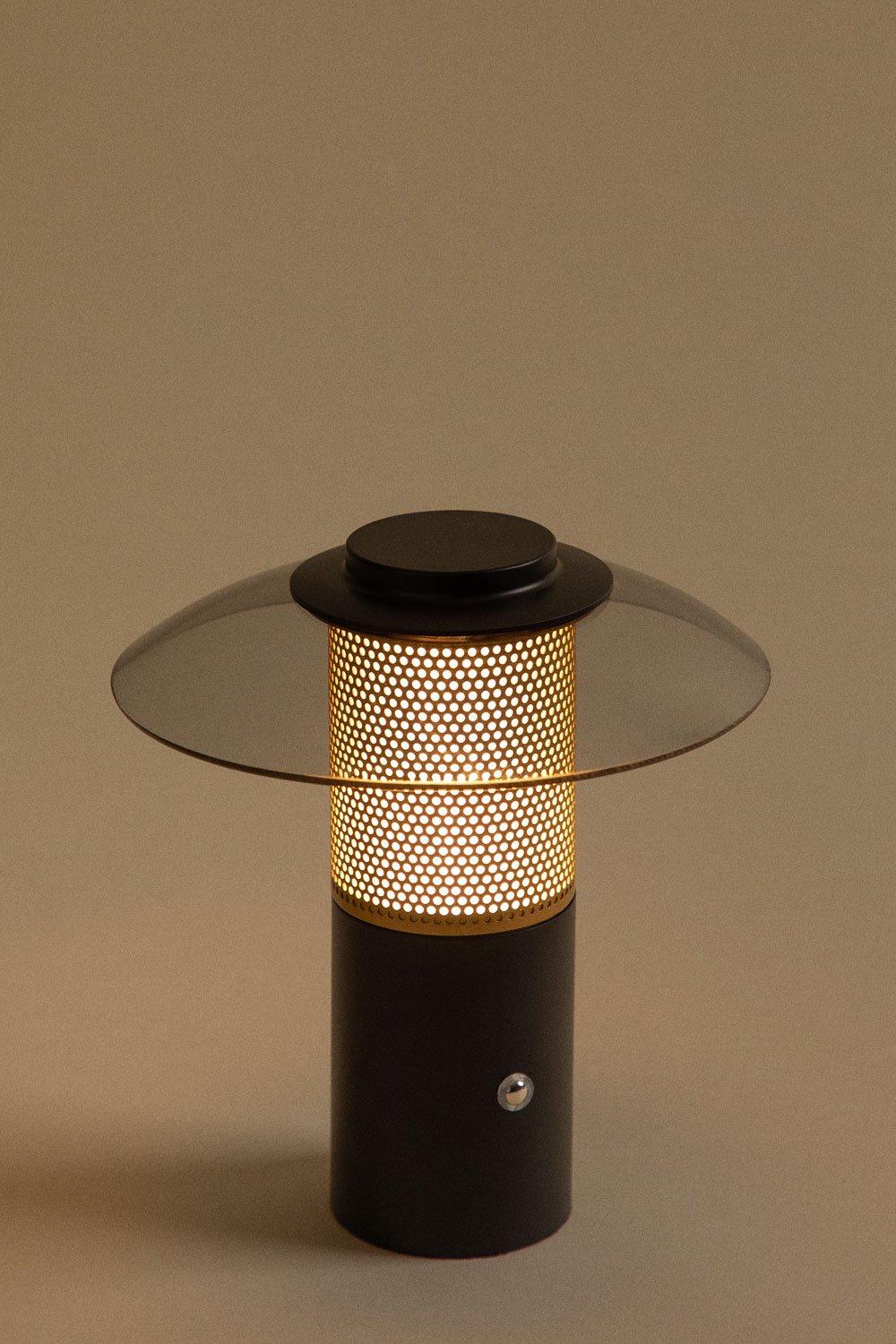 Sklum Lámpada De Mesa LED Sem Fios Em Vidro E Aço Lispect