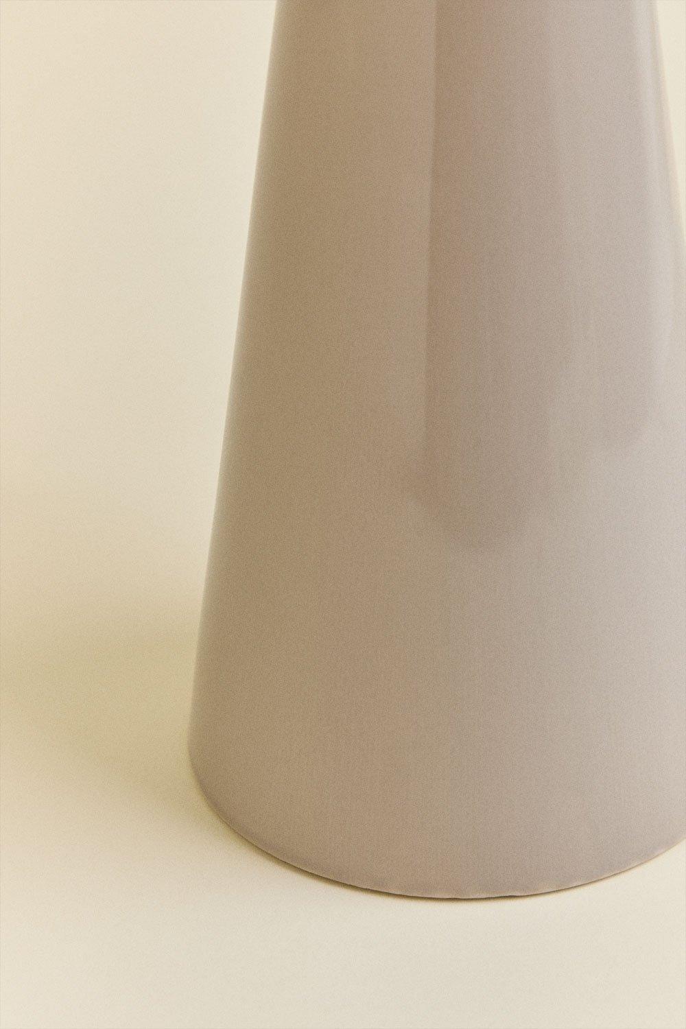 Sklum Lámpara De Mesa 60 Cm En Cerámica Y Lino Jevora