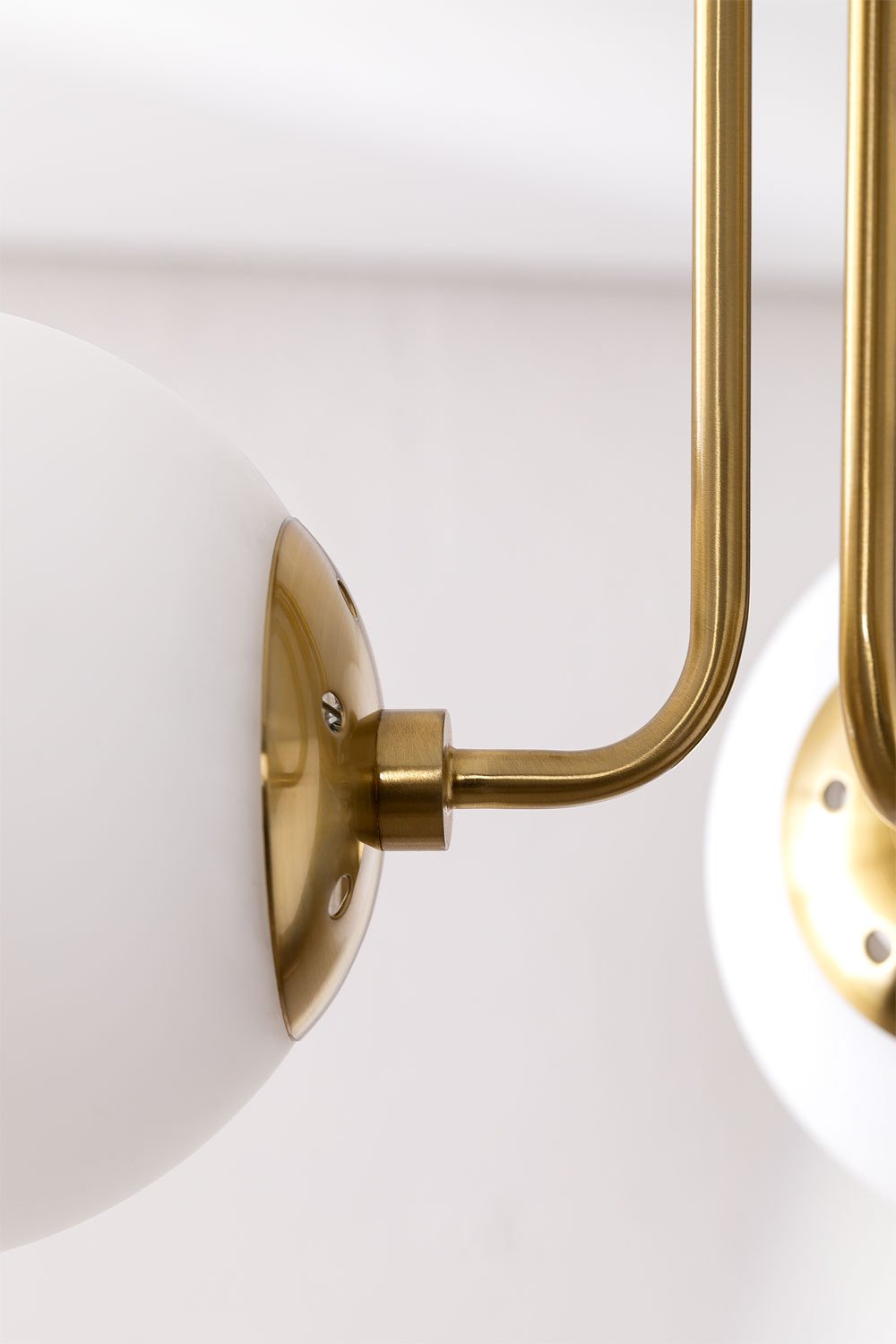 Sklum Lámpara De Techo Con 3 Bolas De Cristal Garland